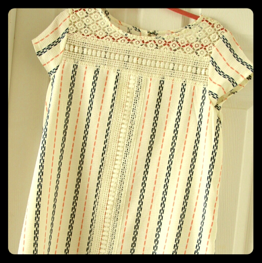 Xhilaration Striped Peak a Boo dress